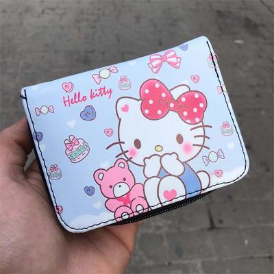Hello Kitty With Teddy Bear Friend Kısa Cüzdan