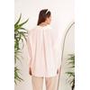 Modal Kumaş Oversize Kadın Gömlek-Ekru