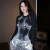 3D Body Print Siyah Uzun Kollu Full Body Crop