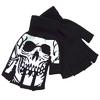 Allover Skeleton Face Kesik Parmak Unisex Eldiven