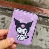 Anime Fantasy Magic Melody - Kuromi  Purple Kısa Cüzdan