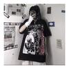 Anime Harajuku Gothic Girl Siyah Unisex T-Shirt