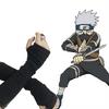Anime Naruto Düz Siyah İkili Kolluk