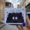 Anime Siyah Cat Kısa Cüzdan