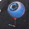 Antrasit Eye See All Thing Yıkamalı Kumaş T-shirt