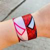 Beyaz ve Kırmızı Çift Spider-Man Çıtçıtlı Bileklik