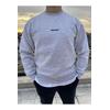 Brigade  Baskılı Bisiklet Yaka Oversize Sweatshirt-Kar Melanj