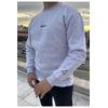 Brigade  Baskılı Bisiklet Yaka Oversize Sweatshirt-Kar Melanj