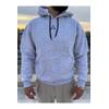 Brigade  Baskılı Kapüşonlu Oversize Sweatshirt-Kar Melanj