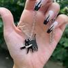 Cute Murder Black Cat Kolye