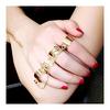 Four Finger Chain Gold Ayarlanabilir Yüzük