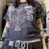 Füme Gothic Stone Free Winged Skull Unisex T-Shirt