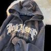 Füme Love Is A Witch Burns Unseen Fermuarlı (Unisex) Kapüşonlu Sweatshirt
