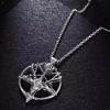 Gothic Goat Head Pentagram Kolye