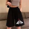 Gotik Occult Moth Penye Unisex Şort