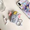 Gri Cute Elephant Airpod Kılıf