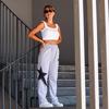Gri Melanj Oversize Street Style Star (Unisex) Eşofman