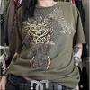 Haki Antique Viking Ax Brad Butter Cyber Grunge Unisex T-shirt