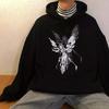 Harajuku Fairy Girl Siyah (Unisex) Kapüşonlu Sweatshirt
