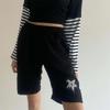 Harajuku Gothic Star Penye Unisex Şort