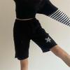 Harajuku Gothic Star Penye Unisex Şort