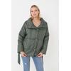 Kadın Haki İçi Dolgulu Astarlı Su Geçirmez Rüzgara Dayanıklı Oversize Bomber Mont & Kaban & Parka