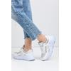 Kadın Sneaker ZF001 - Beyaz Gümüş