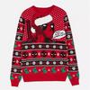 Kırmızı Christmas Deadpool Unisex Oversize Kazak