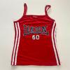 Kırmızı Retro London Jersey Askılı Kadın T-Shirt