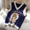 Oldschool College Pouritup Oversize V Yaka Süveter