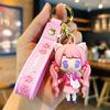 Pembe Anime Hatsune Miku Silikon Anahtarlık