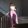 Pembe Black Pink Logo Kolaj Oversize (Unisex) Eşofman