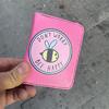 Pembe Don't Worry Bee Happy Kısa Cüzdan
