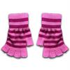Pembe Fuşya Çizgili Kesik Parmak Unisex Eldiven