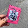 Pembe Streetstyle Art:Mona Lisa Kısa Cüzdan
