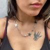 Row Of Stars Silver Kolye