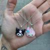 Sanrio: Parlak Kuromi & My Melody Çift Kolye