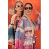 Saten Kumaş Batik Desen Kadın Kimono-Fuşya