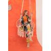 Saten Kumaş Batik Desen Kadın Kimono-YAĞ YEŞİLİ