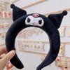 Siyah Anime Harajuku Kuromi Face Peluş Taç