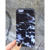 Siyah -Beyaz Mermer Desenli Iphone Telefon Kılıfları