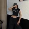Siyah Blessed With Beauty & Rage Kısa Kollu Crop
