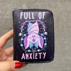 Siyah Full Of Anxiety Kısa Cüzdan