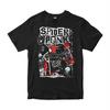 Siyah Gothic Spider Punk Unisex T-Shirt