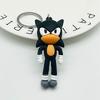 Siyah Kirpi Sonic Silikon Anahtarlık