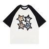 Siyah Kollu Beyaz Raglan All Star Cats (Unisex) T-Shirt