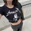 Siyah Metallica Cliff 'Em All Kısa Kollu Crop