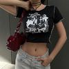 Siyah Passion Burning - Shining Stars Nana Kısa Kollu Crop