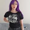 Siyah Passion Burning - Shining Stars Nana Yarım T-Shirt