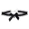 Siyah Şeritli Gotik Silver Zilli Tasma